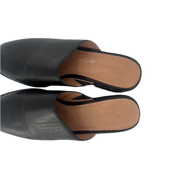 Madewell the Mindy lugsole mule in leather black Women size 7 - Picture 3 of 7